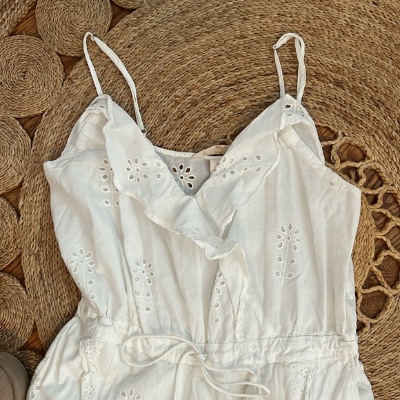 Ruffled eyelet jumpsuit - Picture 1 of 5